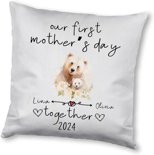 Miniatura 13 de Mother's Day Bear, Personalised Pillow Case Decor for Home, Present for Mom, Grandmother, for Her