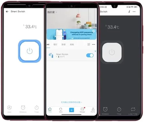 Miniatura 4 de eWeLink - Interruptor inteligente de 16 A con monitoreo de temperatura y humedad, controlador de termostato WiFi compatible con Alexa Google Home
