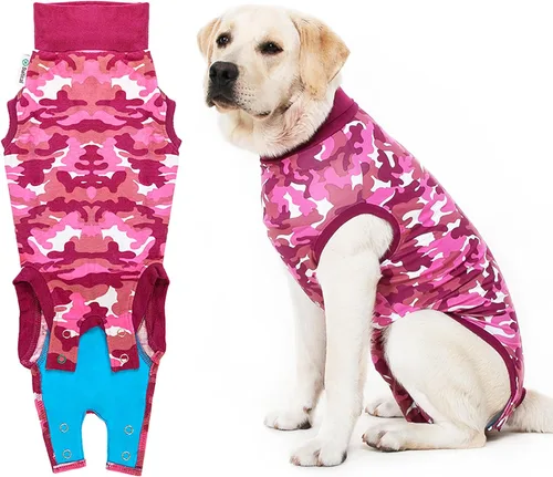 Miniatura 24 de Traje de recuperación Suitical para perros, de color negro, XXS, Negro