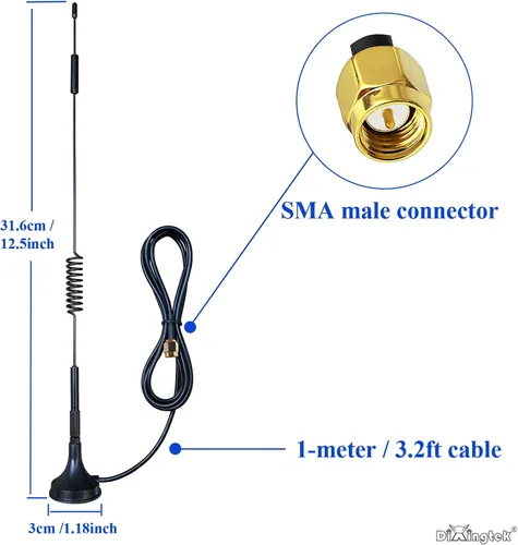 Miniatura 2 de Antena magnética 4G LTE 3G SMA, compatible con enrutador 4G LTE, cámara de juego, tarjeta de red, cámara IP, cámara de seguridad de video, teléfono