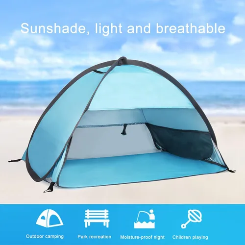 Miniatura 8 de Refugios para el sol de la playa, toldo emergente instantáneo, toldo automático para acampar, pesca, senderismo, picnic, refugio portátil