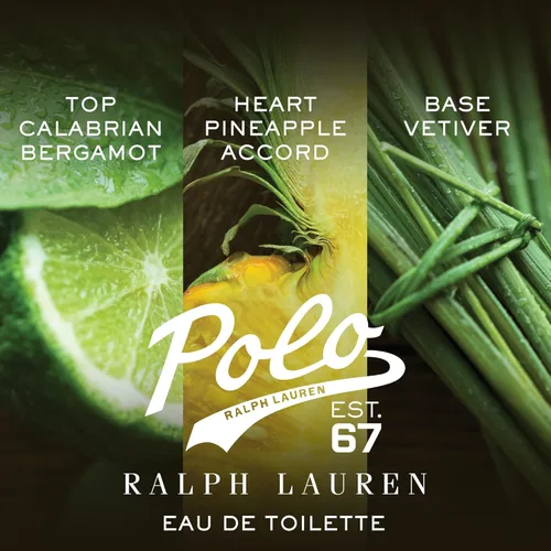 Miniatura 2 de RALPH LAUREN FRAGRANCES - Polo 67 - Eau de Toilette - Colonia para Hombre - Aroma amaderado y solar - Con piña, bergamota y vetiver