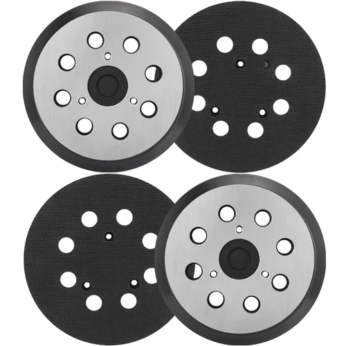 Miniatura 10 de Paquete de 2 almohadillas de lijadora de repuesto de 5 pulgadas y 8 agujeros compatibles con lijadora orbital Makita BO5010 BO5030K BO5031K BO5041K