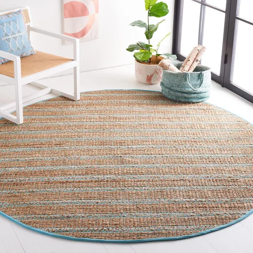Miniatura 22 de SAFAVIEH Natural Fiber Collection NFB655Z - Alfombra de pasillo de 2 pies 3 pulgadas x 8 pies, color negro y natural, hecha a mano de yute a rayas