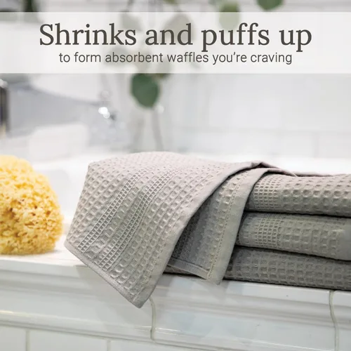 Miniatura 3 de GILDEN TREE Toallas de baño grandes de punto gofre, toallas de baño de secado rápido, toallas de baño delgadas de 40 x 80 pulgadas, toallas de baño