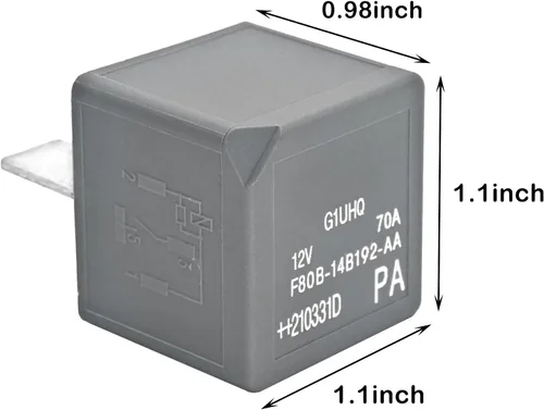 Miniatura 2 de F80B-14B192-AA 12VDC 70A Relé de Potencia Automotriz de 4 Pines Relé de Alta Potencia Compatible con V23136-J4-X89 DH22-14B192-EA V23136-J4-X62