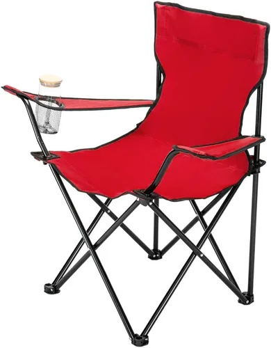 Miniatura 4 de Silla de campamento portátil, silla de campamento pequeña, silla plegable, silla de campamento de playa, silla deportiva con respaldo y soporte