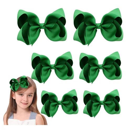 Miniatura 11 de Lazo de pelo azul marino para niñas y niños pequeños – 6 piezas de pinzas de cocodrilo de grogrén (6 x 2, 4 x 2, 3 x 2)