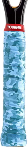 Miniatura 2 de Tourna Soft Tac Neon Tacky Overgrip Camuflado azul