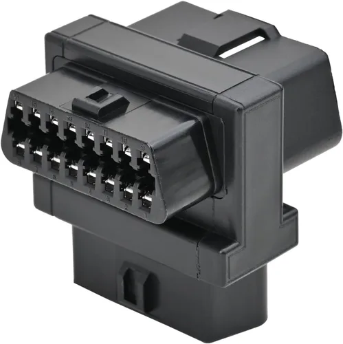 Miniatura 2 de iKKEGOL Cable divisor OBD2 de bolsillo, OBD II completo de 16 pines, 1 macho a doble hembra, 1 a 2 T, convertidor adaptador de extensión de 2 vías