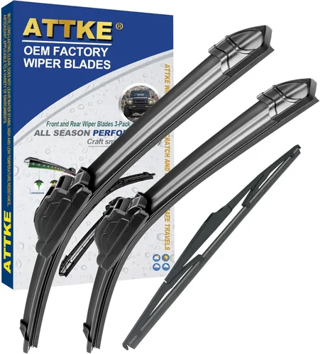 Miniatura 7 de ATTKE Limpiaparabrisas trasero para Hyundai Accent 2012-2019/Jeep Compass 2017-2019/Jeep Grand Cherokee 2014-2020/Kia Rio 2012-2019/Soul 2010-2019