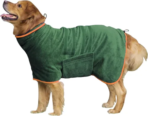 Miniatura 13 de Abrigo de Secado para Perros - Toalla de Baño para Perros de Secado Rápido - Bata de Baño para Mascotas de Microfibra Super Absorbente, Abrigo