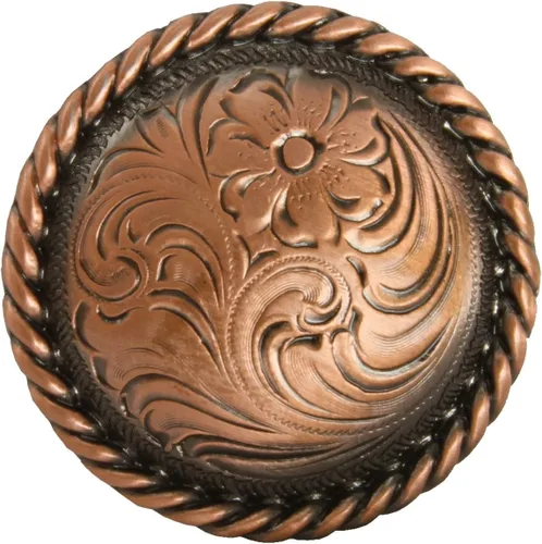 Miniatura 4 de F9819-2-SRTP 3/4" Concho de borde de cuerda redondo 10 piezas Plata antigua Plata envejecida