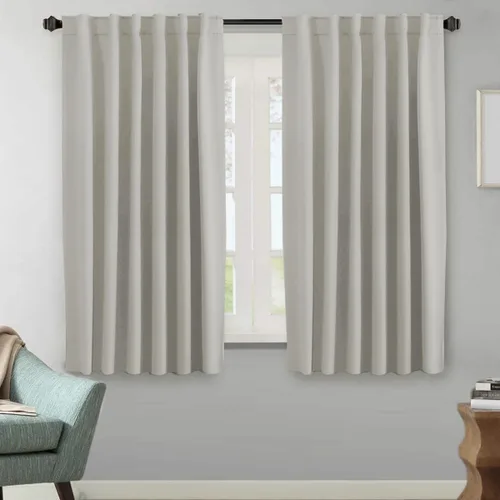 Miniatura 181 de H.VERSAILTEX Cortinas opacas con aislamiento térmico, paneles de tratamiento de ventana, cortinas opacas para oscurecer la habitación, cortinas Gris