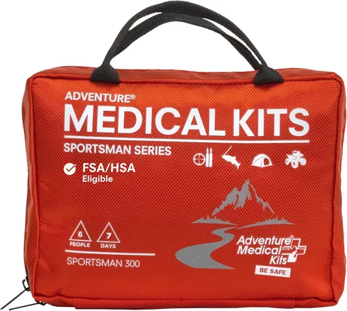 Adventure Medical Kits Sportsman Series Kit médico - 300 - Kit de primeros auxilios para camping, senderismo, caza y más - para 6 personas durante 7