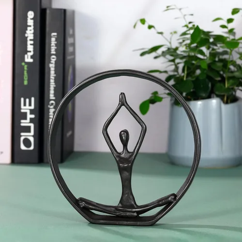 Miniatura 6 de Regalo para yoga, figuras y estatuas de yoga, estatua de postura de yoga de meditación, escultura de yoga, decoraciones de yoga para el hogar