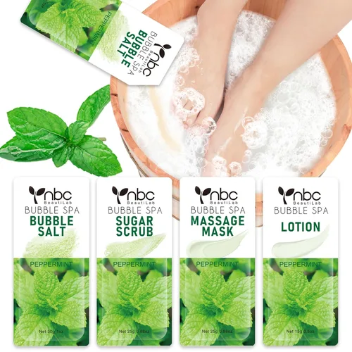 Miniatura 28 de Juego de spa de pedicura para pies, kit de pedicura para el hogar con sal de baño, loción hidratante de crema exfoliante para pies, cuidado de pies