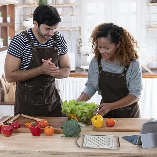 Miniatura 7 de 1 paquete de rallador profesional de queso, ralladores planos de mano de acero inoxidable grueso para cocina, rallador de alimentos con mango