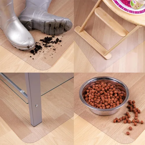 Miniatura 5 de Marvelux Tapete protector de suelo transparente, tapete multiusos de protección de suelo de madera dura de PVC, cubierta de suelo de plástico