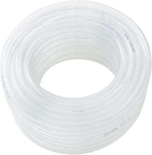 DAVCO Tubo de vinilo transparente de 3/8 pulgadas de diámetro interno x 100 pies, manguera de PVC flexible de baja presión, manguera de vinilo de