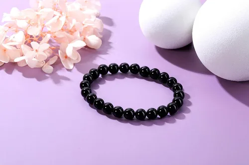 Miniatura 19 de Jovivi Pulsera elástica de cuentas redondas semipreciosas naturales – 0.315 pulgadas hecha a mano con cuentas de piedras preciosas curativas