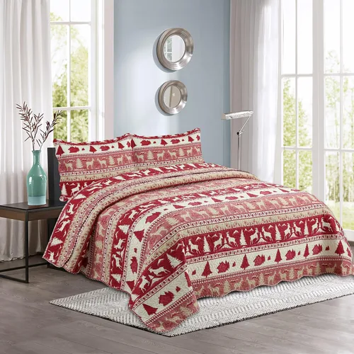 Miniatura 16 de Marina Decoration Juego de colcha de verano de 2 piezas con estampado de Pinsonic en relieve, ultra suave, con 1 funda acolchada, patrón de mandala