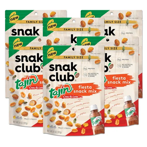Miniatura 7 de Snak Club Tajin Fiesta Snack Mix, bolsas de 2.25 onzas (paquete de 12)
