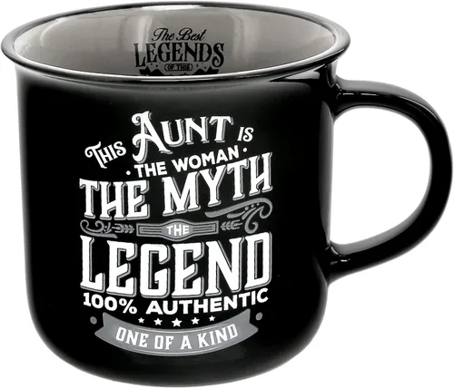 Miniatura 13 de Pavilion Gift Company - Mom The Legend - Taza de cerámica de 13 onzas, taza de café de doble cara, regalo del día de la madre, 1 unidad, paquete