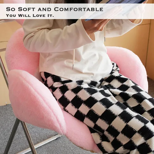 Miniatura 3 de Juju - Cojín Kawaii rosa – Decoración de habitación Kawaii – Cojines de asiento para sillas de oficina – Cojines de silla de oficina – Cojín