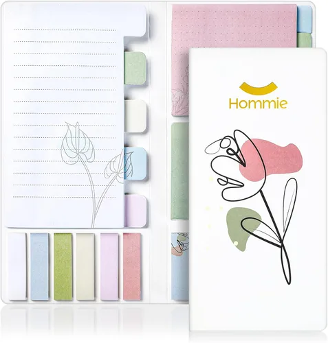 Miniatura 12 de Hommie Set de notas adhesivas de perro, pestañas divisoras de notas adhesivas para planificador, 300 hojas, marcadores de animales bonitos