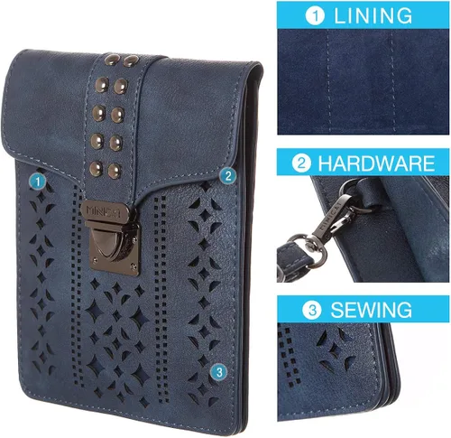 Miniatura 4 de MINICAT INICAT Women RFID Blocking Small Crossbody Bags Cell Phone Purse Built in Wallet