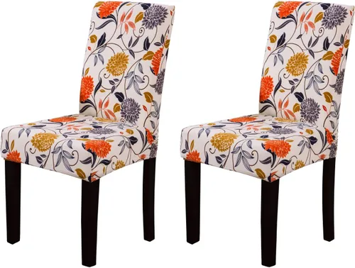 Miniatura 10 de Funda protectora para silla de comedor, lavable, extraíble, de elastano