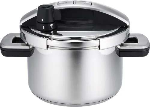 Miniatura 2 de Meyer Olla a presión YR-PC4.0, olla de alta presión, acero inoxidable, compatible con inducción, apertura y cierre con un solo toque, colección