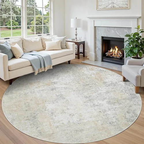 Miniatura 91 de 5x7 Area Rugs for Living Room Rug Washable: Abstract Rug for Dining Room Bedroom Carpet Non Slip 5 by 7 Indoor Modern Nursery Home Office Beige