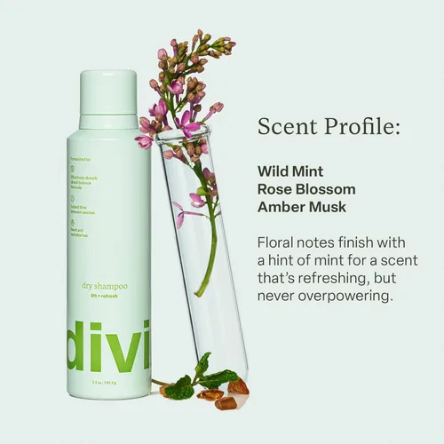 Miniatura 3 de Divi Dry Shampoo Duo – Incluye champú seco de tamaño completo y tamaño de viaje – Refresca instantáneamente el cabello, absorbe el aceite y añade