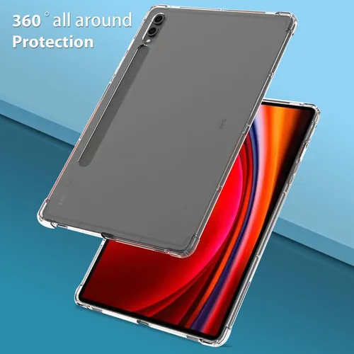 Miniatura 3 de Zeking Diseñada para Samsung Galaxy Tab S9 Plus/S10 Plus, ultra transparente, suave, flexible, transparente, TPU contraportada para Galaxy Tab S9