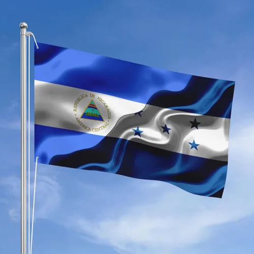 Miniatura 17 de Banderas de Honduras y República Dominicana para exteriores de 3 x 5 pies, tres capas de tela para coser a doble cara, impresión de 3 x 5 pies