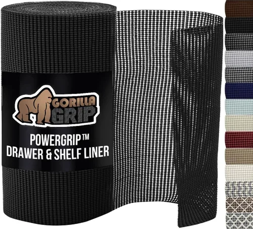Miniatura 22 de GORILLA GRIP powerGRIP - Forro para cajones y estantes de gabinete, agarre fuerte y resistente, forros no adhesivos para proteger gabinetes