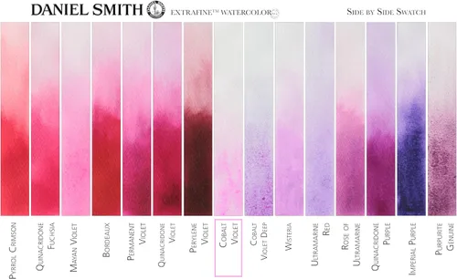 Miniatura 3 de DANIEL SMITH 284600030 - Tubo de pintura de acuarela extrafino, 0.5 fl oz, violeta cobalto