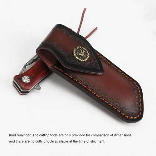 Miniatura 3 de Fundas para Cuchillos de Tienda, Funda para Cuchillo de Bolsillo de 5.1 pulgadas para Cinturón, Funda de Cuero para Cuchillo para Cinturón