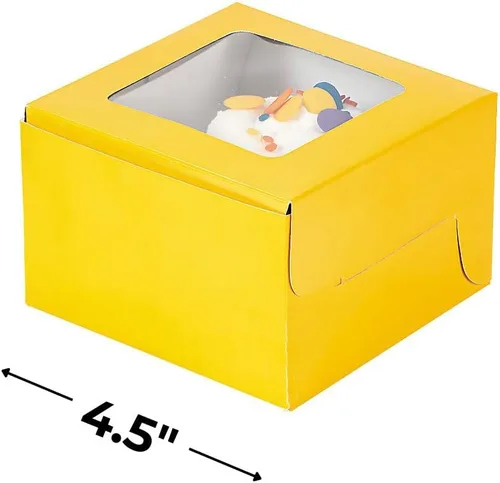 Miniatura 2 de Fun Express Cajas amarillas para cupcakes