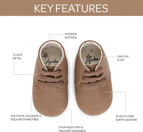 Miniatura 3 de JuJuBe Eco Steps - Chukka Boots for Babies & Infants - Machine Washable Vegan Leather Baby Shoes