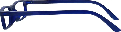Miniatura 6 de OPULIZE TED - Lentes de lectura para mujeres y hombres, marco mate rectangular ligero y estrecho con bisagras de resorte, negro y azul +2.00 Paquete