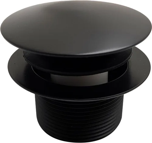 Miniatura 11 de Westbrass D398R-62 Tapón de drenaje de bañera con punta de hongo de rosca gruesa NPSM de 1-1/2 pulgadas, negro mate Mate negro