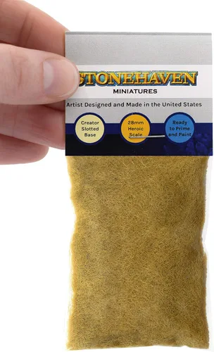 Miniatura 2 de Stonehaven Miniatures Hierba estática, marrón seco, fibras de 0.079 pulgadas de longitud, base de calidad maestra y rebaño de paisajes, textura
