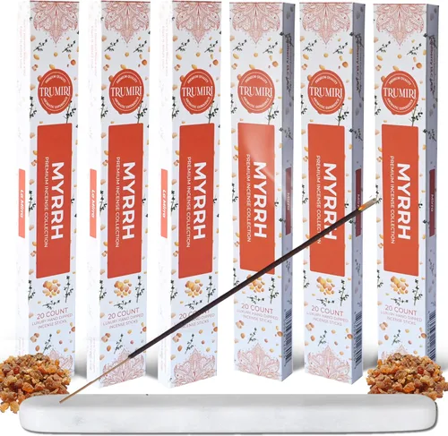 Miniatura 42 de Barritas de incienso de olíbano y mirra - Total 40 barritas de incienso - Paquete doble de 20 barritas de incienso - Inciensos - Inscents - Mirra