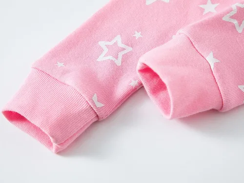 Miniatura 7 de Babyroom Pijamas de algodón a juego para niñas y niños pequeños, 4 piezas, ropa de dormir de Navidad