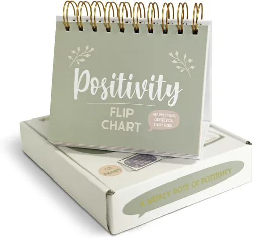 Regalos inspiradores para mujeres, calendario de escritorio motivacional, calendario de escritorio para voltear con afirmaciones positivas diarias y