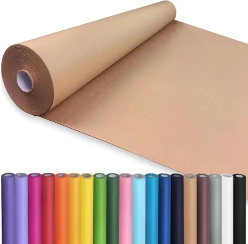 Miniatura 11 de PerkHomy - Rollo de papel kraft blanco de 36" x 2,400" (200') para manualidades, papel de tablón de anuncios, arte, cobertura de mesa, manualidades