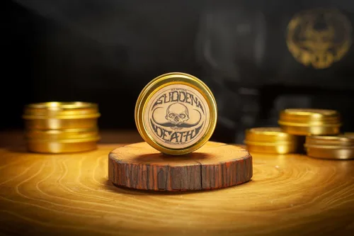 Miniatura 6 de Cera de bigote de fijación fuerte para hombres Cera de barba y bigote Sudden Death de 1oz en lata Perfecta para bigotes de manillar de Death